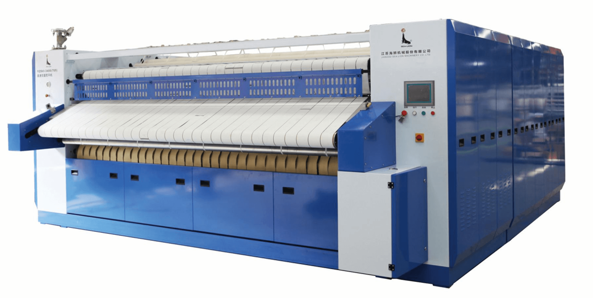 Высокоскоростная двухсторонняя гладильная машина SEA-LION YZSVI-3400