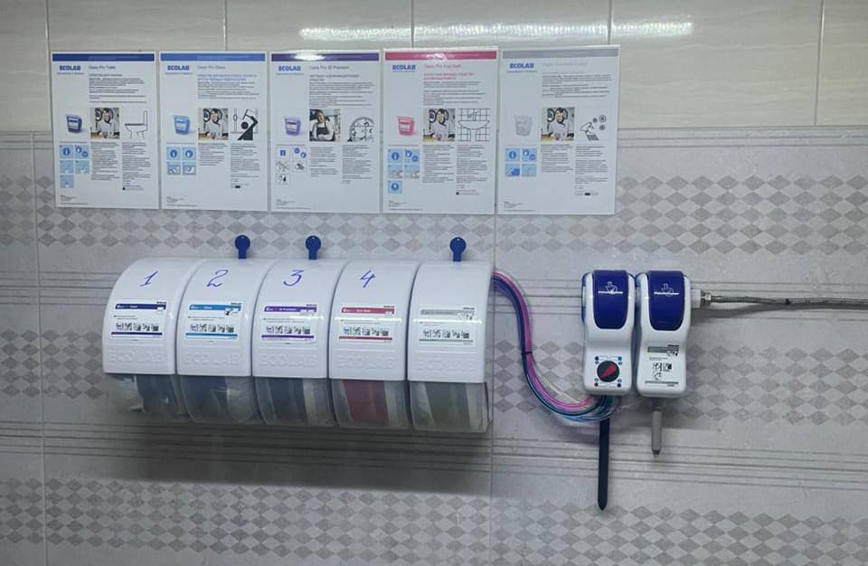 Монтаж клинингового оборудования