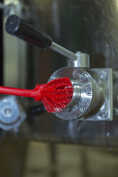 Щетка для мытья посуды скребковая, 280 мм, средний ворс - миниатюра 4