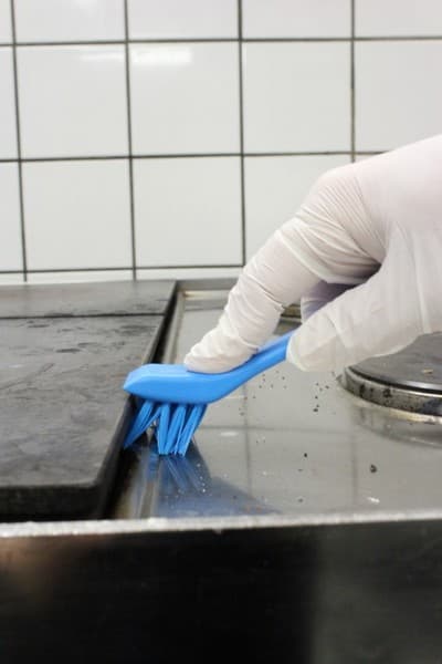 Щетка для чистки деталей с краем-скребком, 150 мм, жёсткий ворс - миниатюра 4