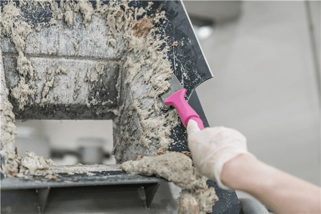 Ручной скребок с резьбовой ручкой, нержавеющая сталь, 50 мм - миниатюра 4